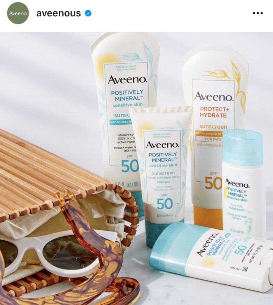 Aveeno 日焼け止め - 乾燥肌/敏感肌/赤ちゃんにも使えるアメリカ